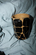 brown floral sip cup