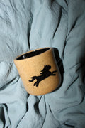 brown single horse mini cup